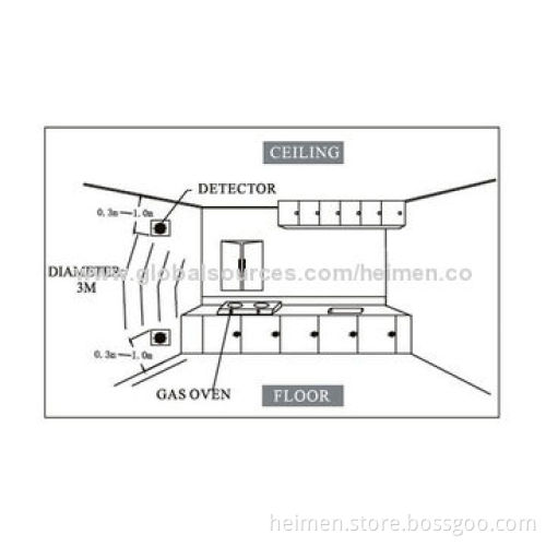 433/315MHz Network LPG Alarm, Flame Retardant, ABS Shell, high-stability semiconductor